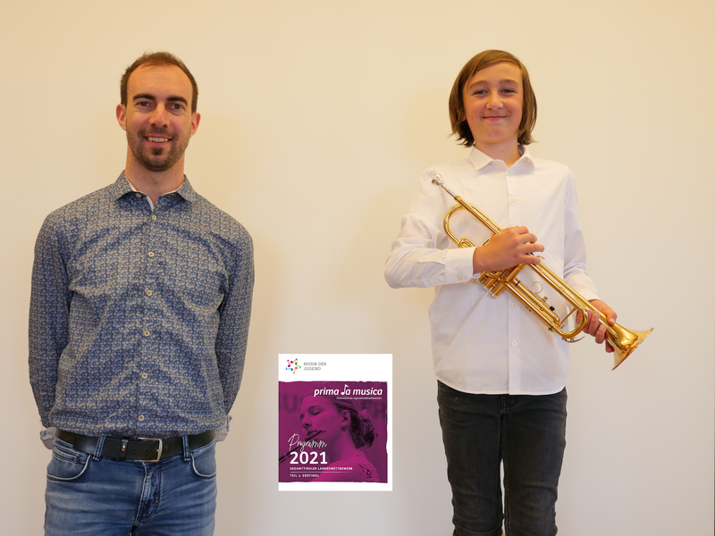 Trompete - Neo León Trogu mit Lehrer Manuel Goller